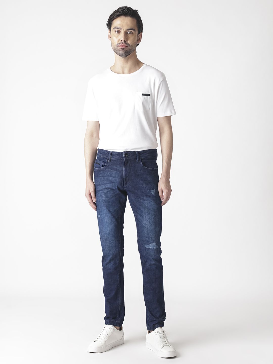 RARE RABBIT Men Movado Mid-Rise Slim Fit Jeans