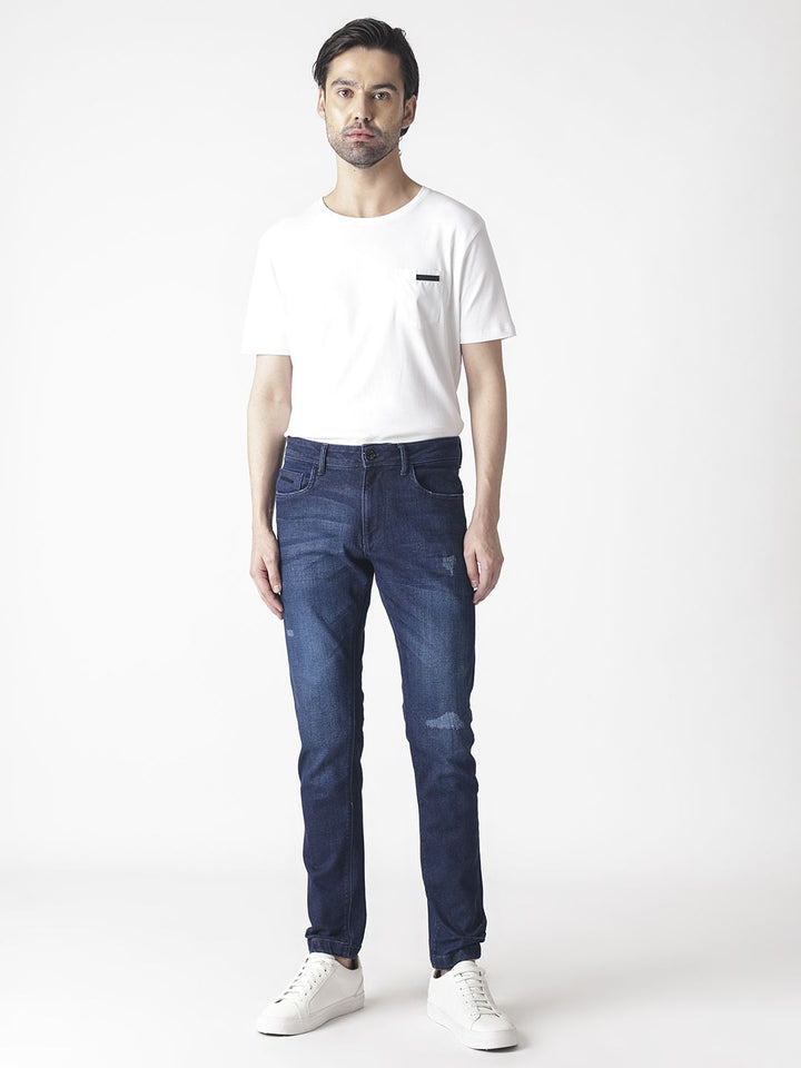 RARE RABBIT Men Movado Mid-Rise Slim Fit Jeans