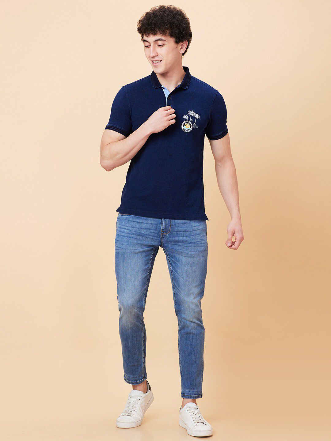 Being Human Cotton Polo Collar Short Sleeves Casual T-shirt