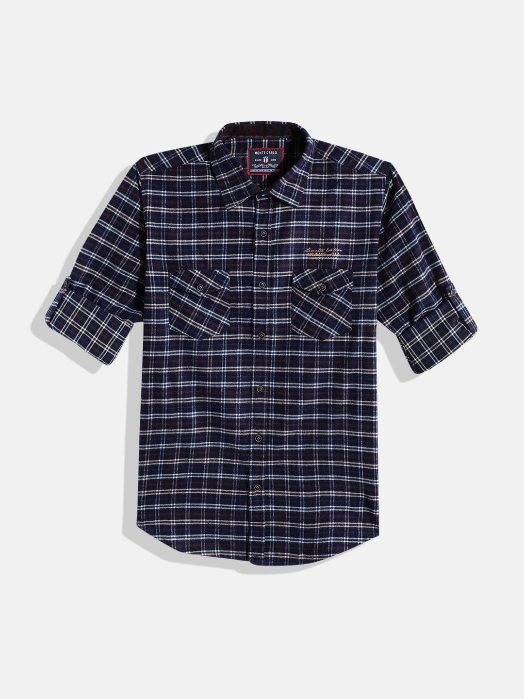 Monte Carlo Boys Checked Casual Smart Fit Shirt