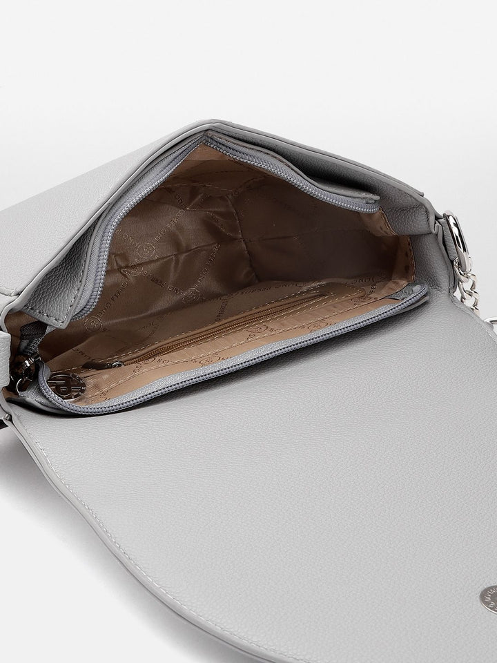 Lino Perros Snake Skin Textured Structured Shoulder Bag