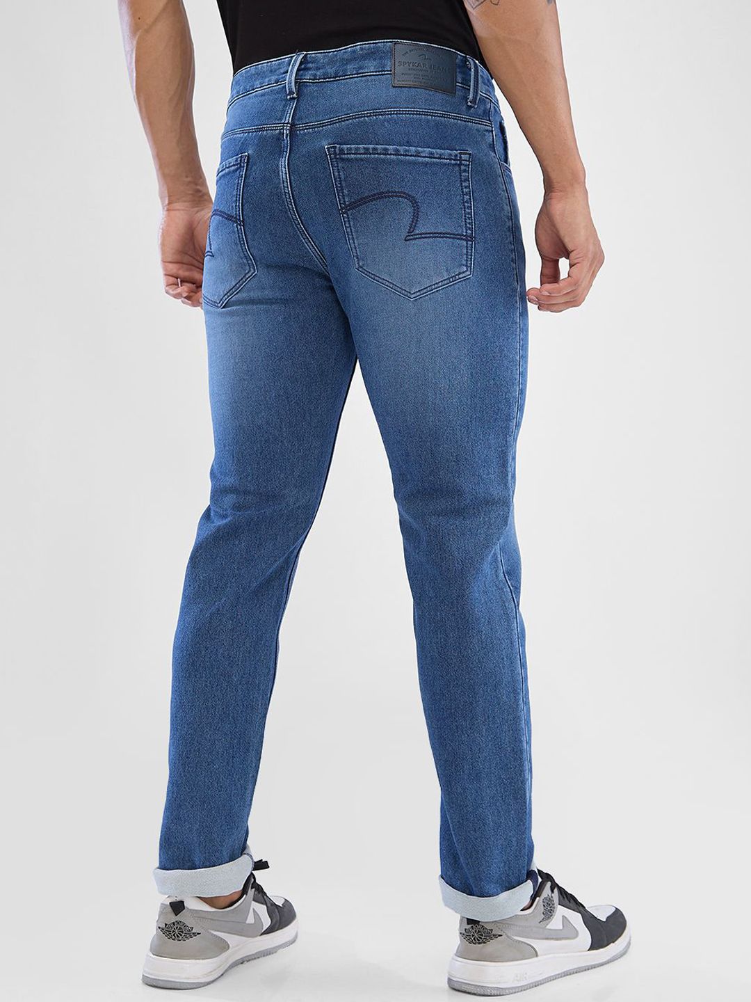 SPYKAR Men Mid Rise Light Fade Clean Look Stretchable Jeans