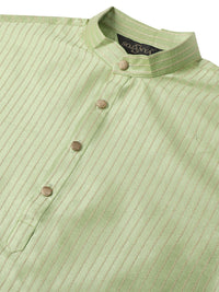 SOJANYA Men Woven Design Jacquard Straight Kurta
