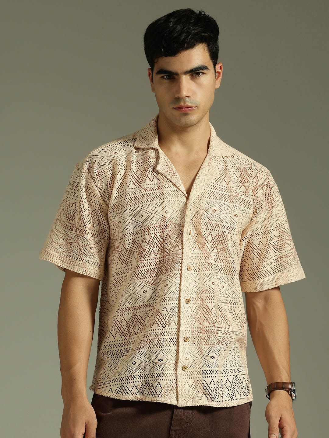 Oversized Schiffli Shirt
