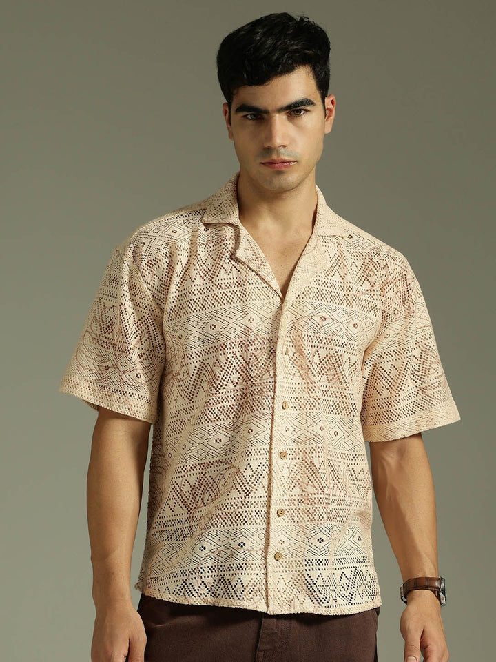 Oversized Schiffli Shirt