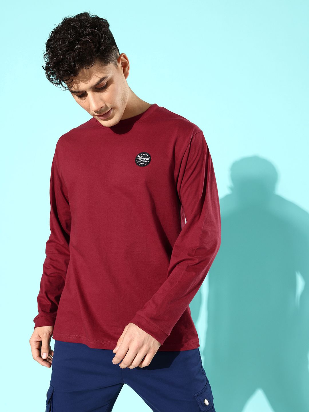 Difference of Opinion Men Pure Cotton Printed Oversized T-shirt
