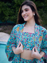 Berrylush Floral Printed Pack of 3 Co-Ords Set