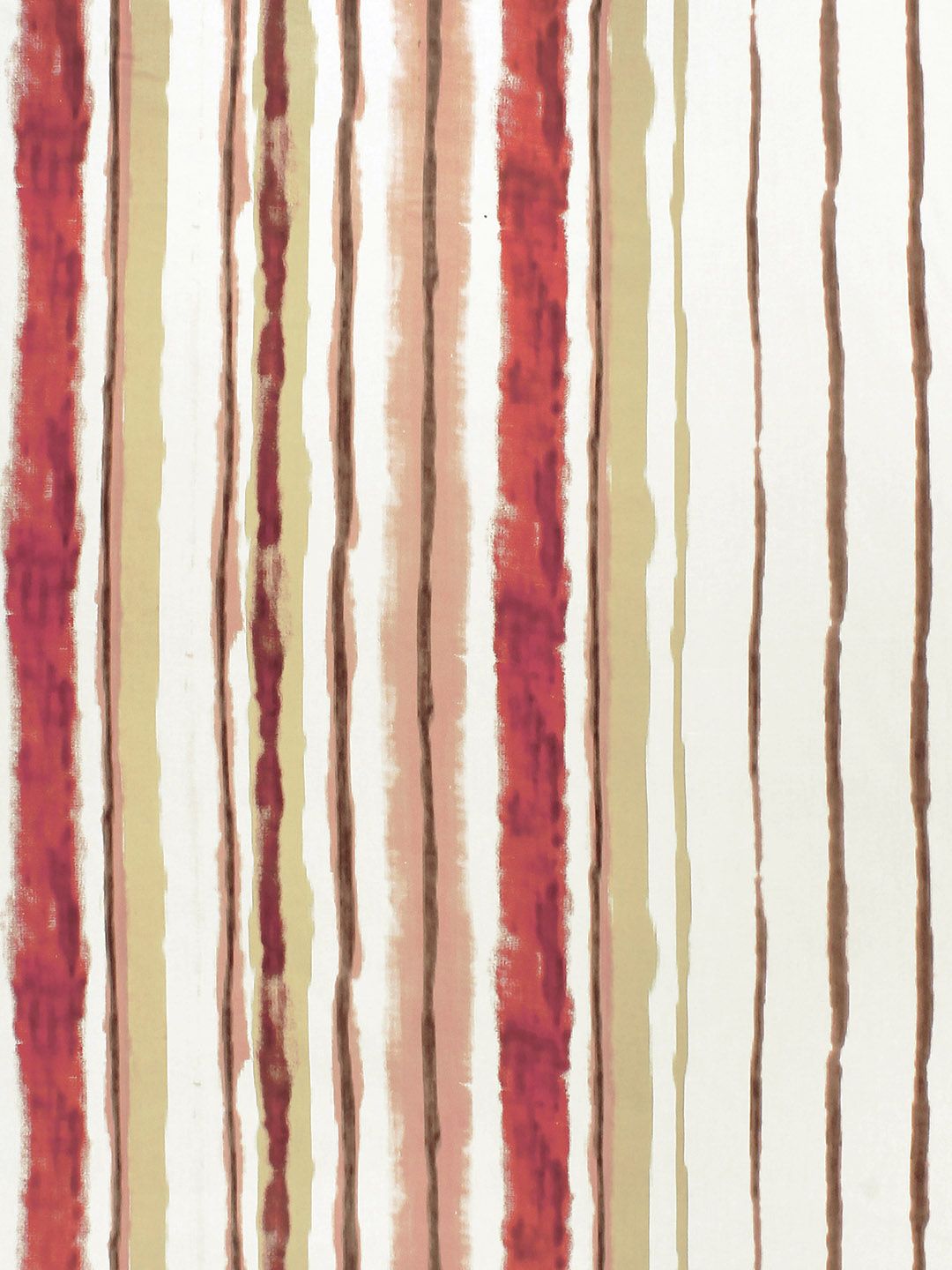 Story@home Red White Striped 144 TC Queen Cotton Bedsheet with 2 Pillow Covers