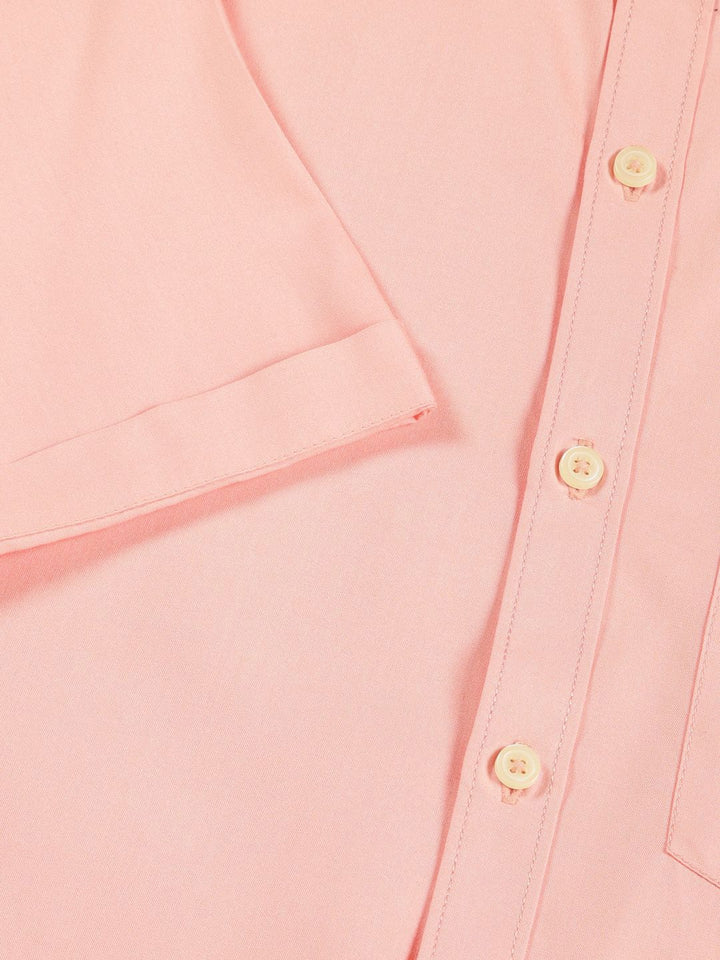 Thomas Scott Men Premium Solid Mandarin Collar Casual Shirt