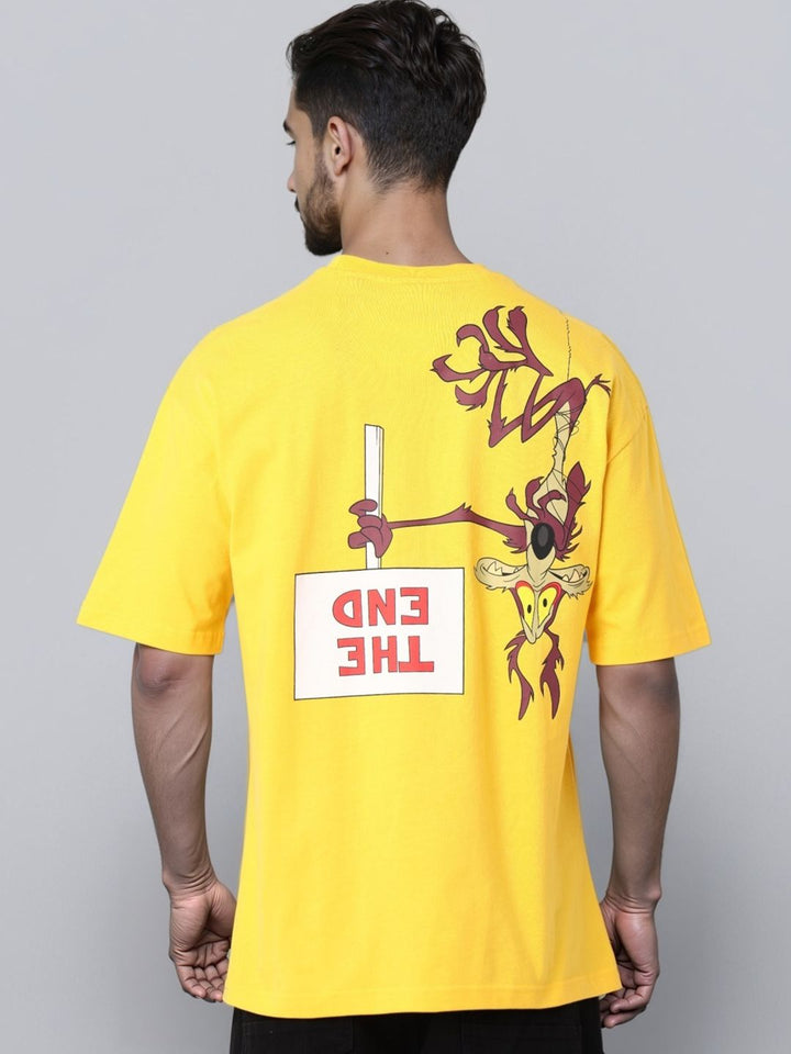 The Indian Garage Co Men Printed Pockets Boxy T-shirt