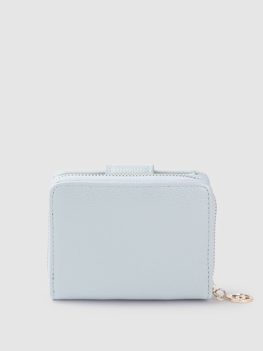 Lino Perros Women Blue Solid Two Fold Wallet