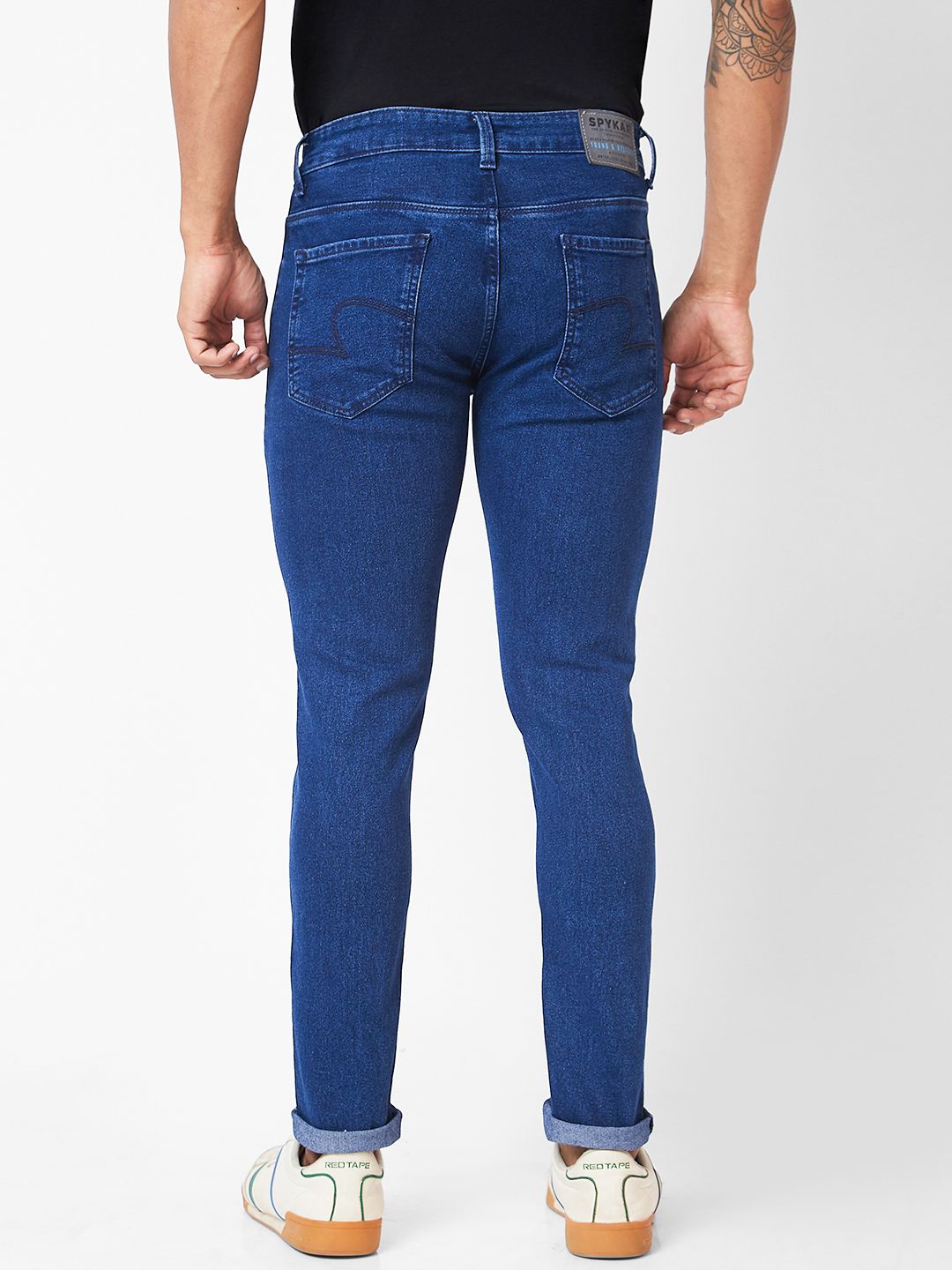 SPYKAR Men Super Skinny Fit Low-Rise Light Fade Stretchable Jeans