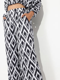 DressBerry Global Nomad Fusion Ikat Flared Trouser
