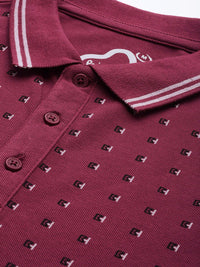 Being Human Printed Polo Collar Pure Cotton T-shirt