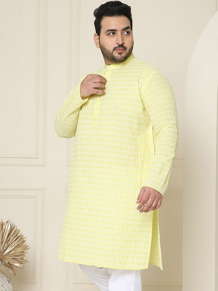 SOJANYA PLUS Embroidered Cotton Kurta