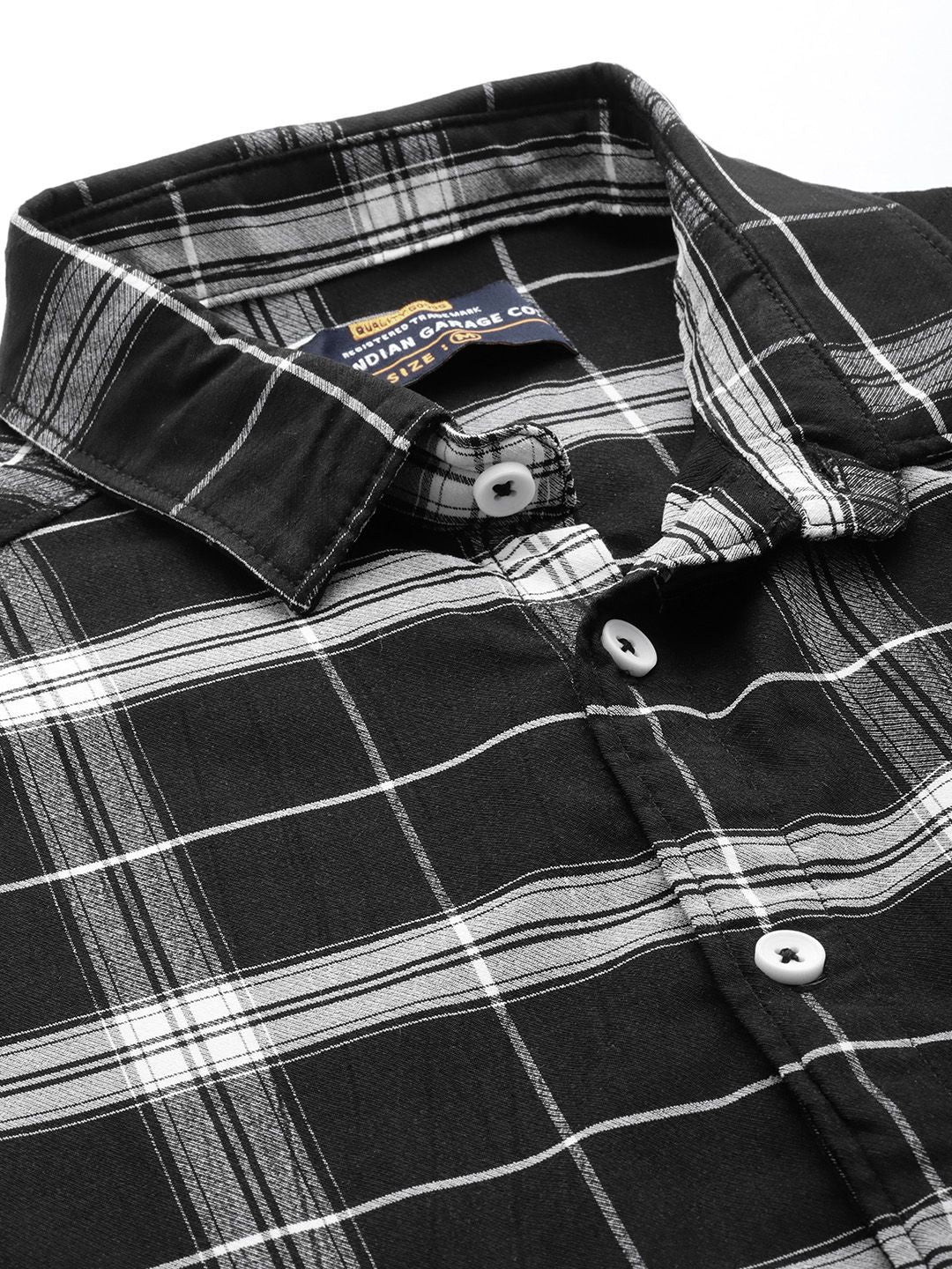 The Indian Garage Co Men Checked Casual Shirt