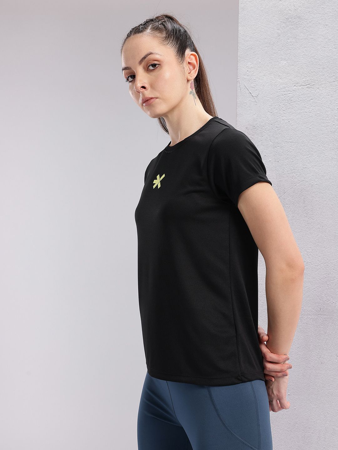 HRX by Hrithik Roshan Women Brand Logo Detail Rapid-Dry Running T-shirt