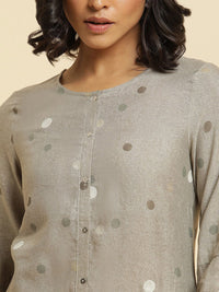W Geometric Printed Regular Kurta With Trousers