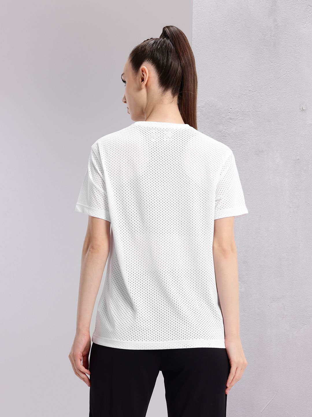 HRX by Hrithik Roshan Women Perforated Rapid-Dry Training T-shirt