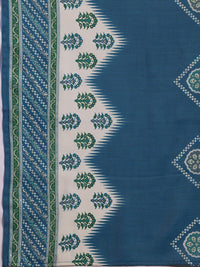 Libas Floral Printed Round Neck Regular Kurta With Trousers & Dupatta