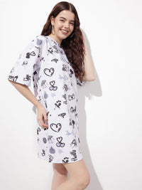 DressBerry Comfort Calling Printed Paradise T-shirt Dress
