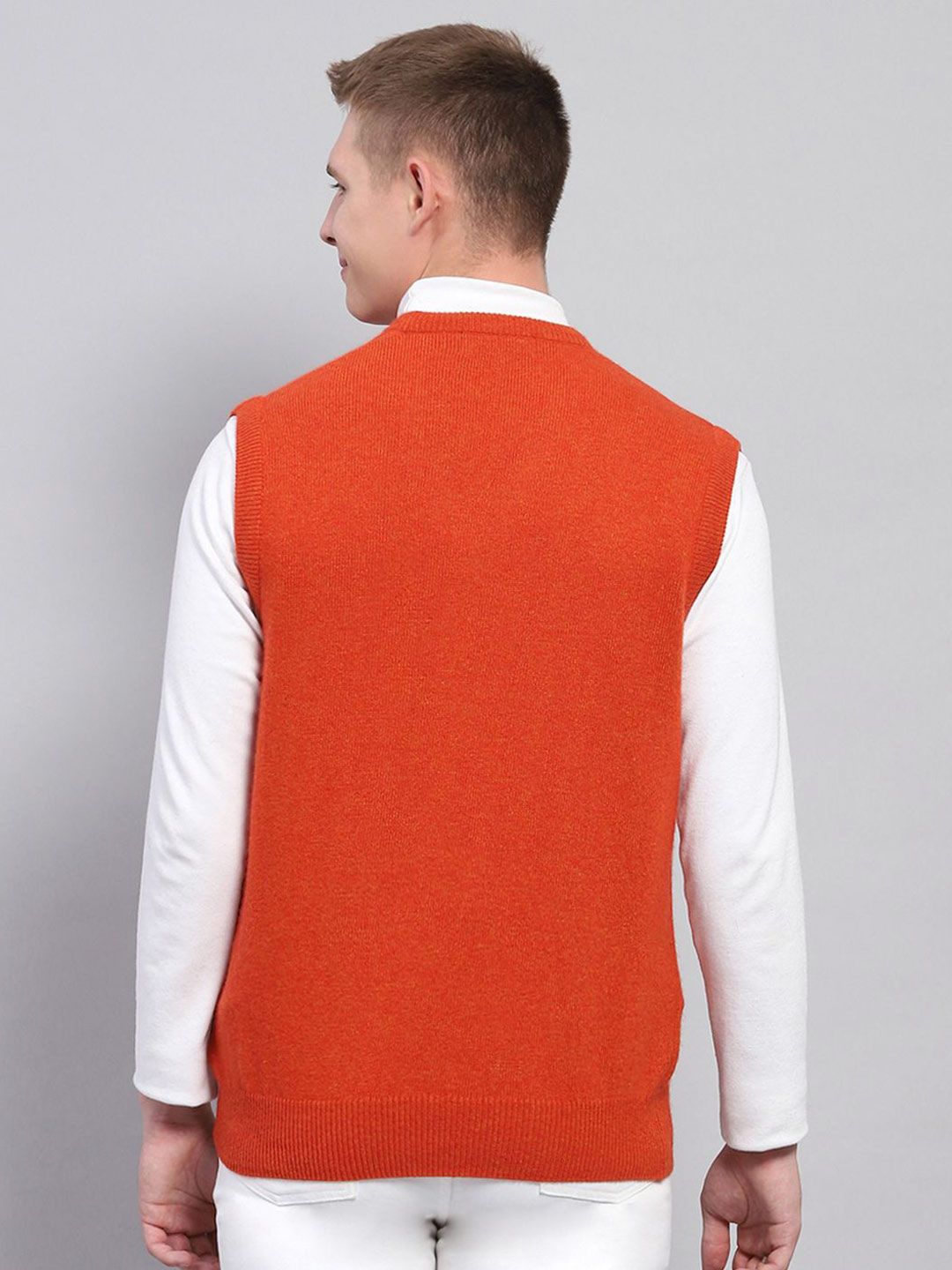 Monte Carlo Men  V Neck Woollen Sweater Vest