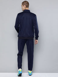 HRX by Hrithik Roshan Men Navy Blue & White Colourblocked Football Tracksuits