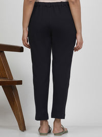 W Women Slim Fit Mid-Rise Regular Trousers