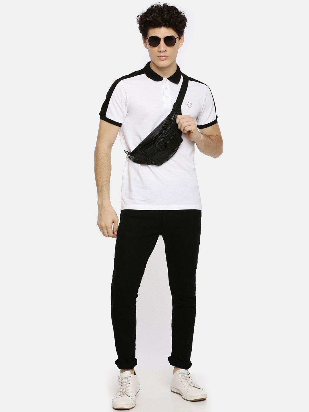 The Indian Garage Co Men Black Slim Fit Mid-Rise Clean Look Jeans