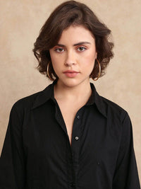 Rareism Women Cotton Shirt Style Top
