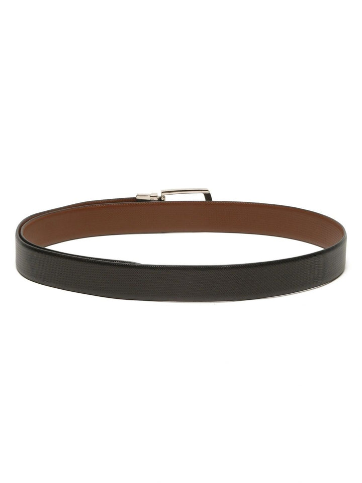 Teakwood Leathers Men Textured Leather Reversible Formal Belt