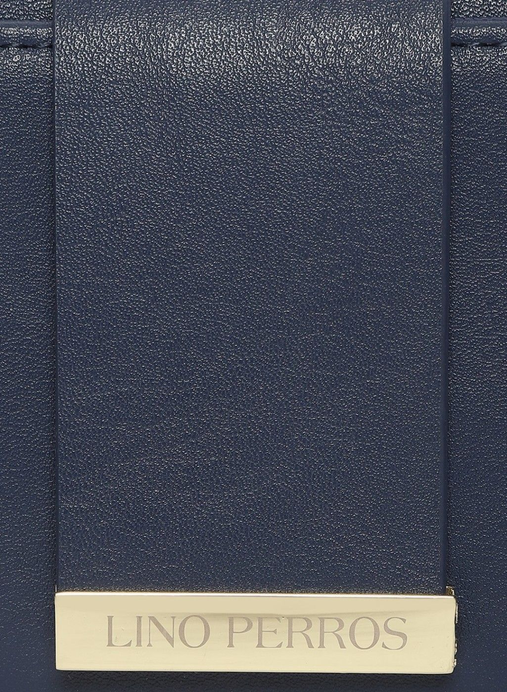 Navy Blue Solid Three Fold Wallet