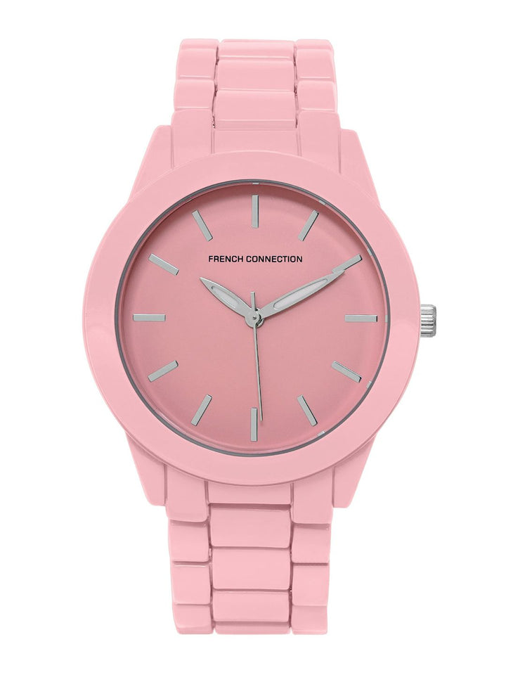 French Connection Women Dial & Stainless Steel Straps Reset Time Analogue Watch FCS04P