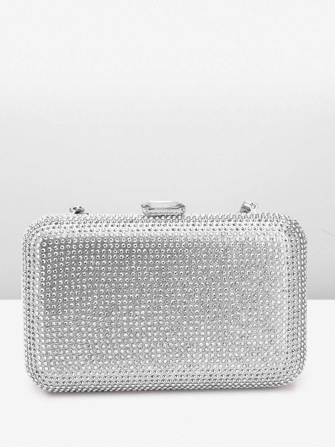 Lino Perros Stone Embellished Box Clutch
