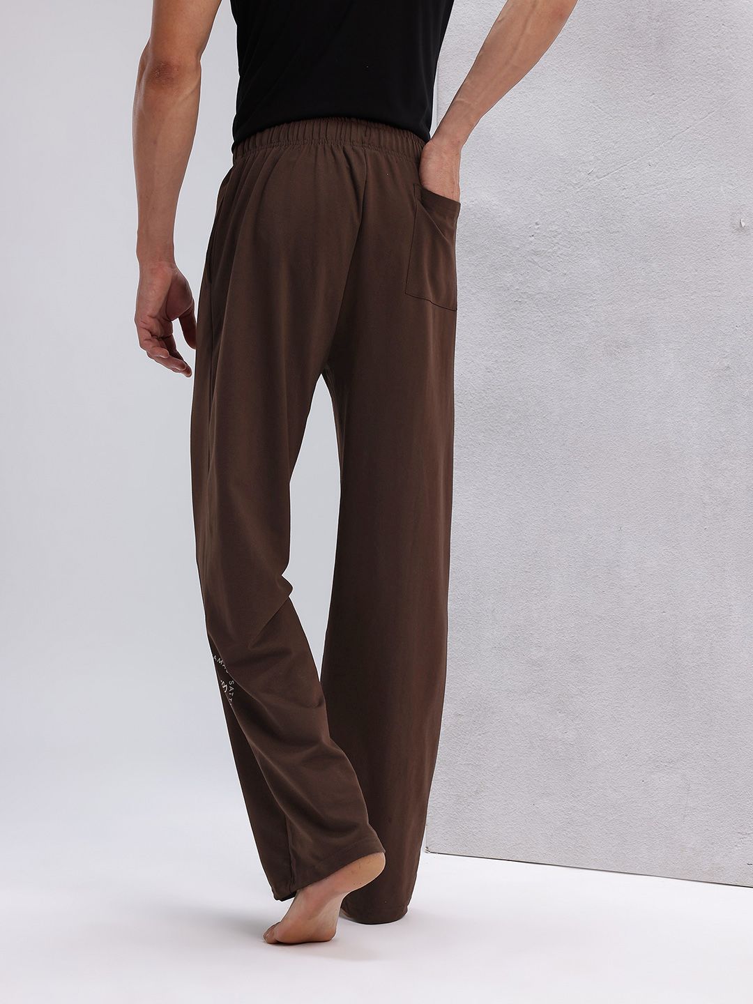 HRX by Hrithik Roshan Men Typography Print Mid-Rise Yoga Track Pants