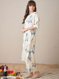 Indo Era Women Printed Regular Kurta with Trousers