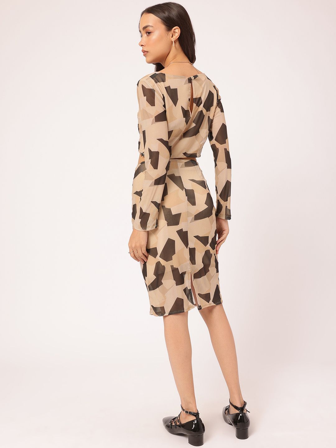 DressBerry Fusion Fits Geometric Printed Co-Ords