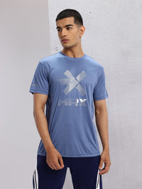 HRX by Hrithik Roshan Men Brand Logo Printed Rapid-Dry Training T-shirt