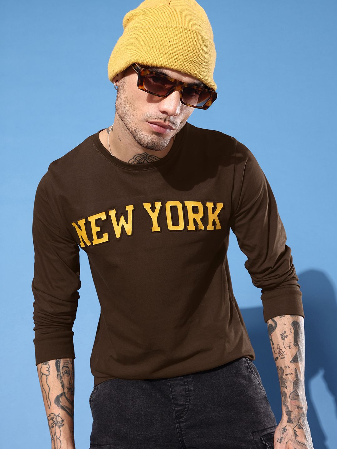 DILLINGER Men Typography Printed Regular Fit T-shirt