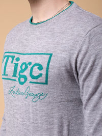 The Indian Garage Co Typography Printed Pullover Sweater