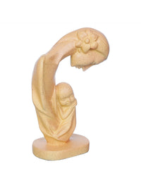 eCraftIndia Off White Medium Mother with Child Sculpture Human Figurine Showpiece