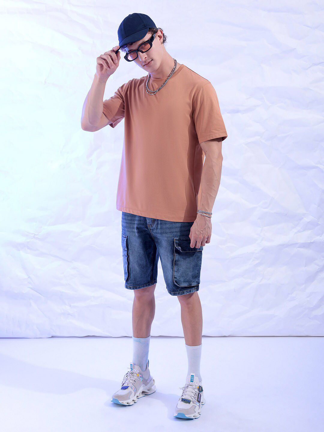 The Indian Garage Co Round Neck Cotton T-shirt