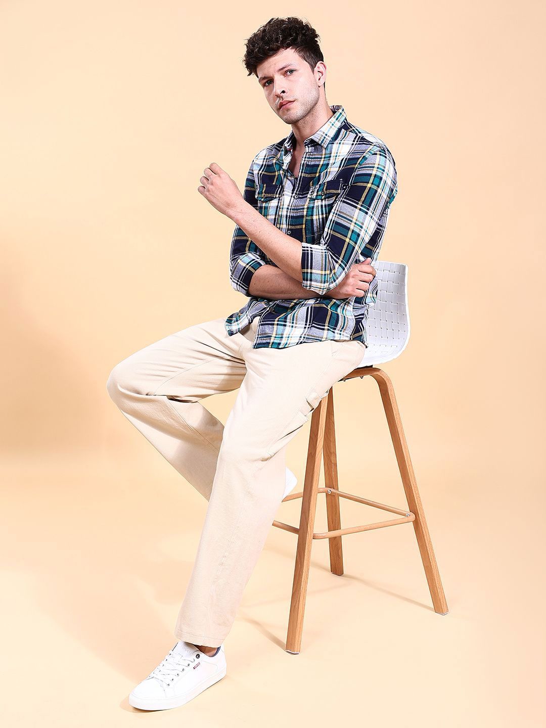The Indian Garage Co Checked Casual Shirt