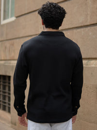 Powerlook Men Textured Spread Collar Casual Shirt
