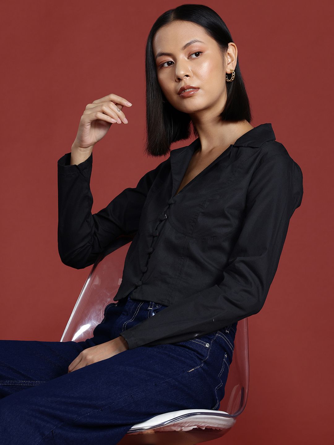all about you Crop Casual Shirt