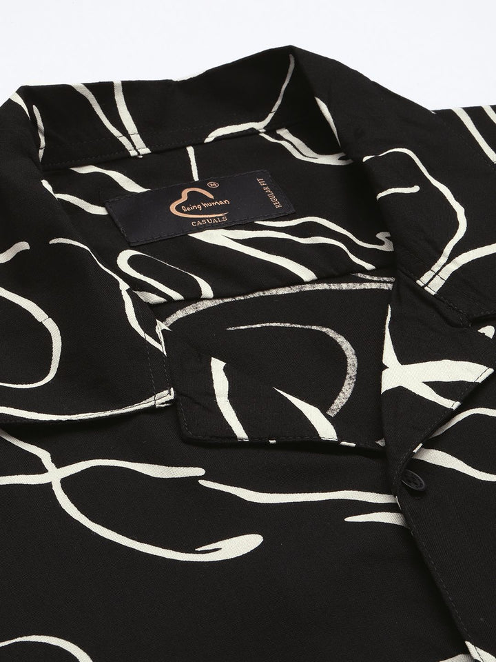 Being Human Abstract Printed Casual Shirt