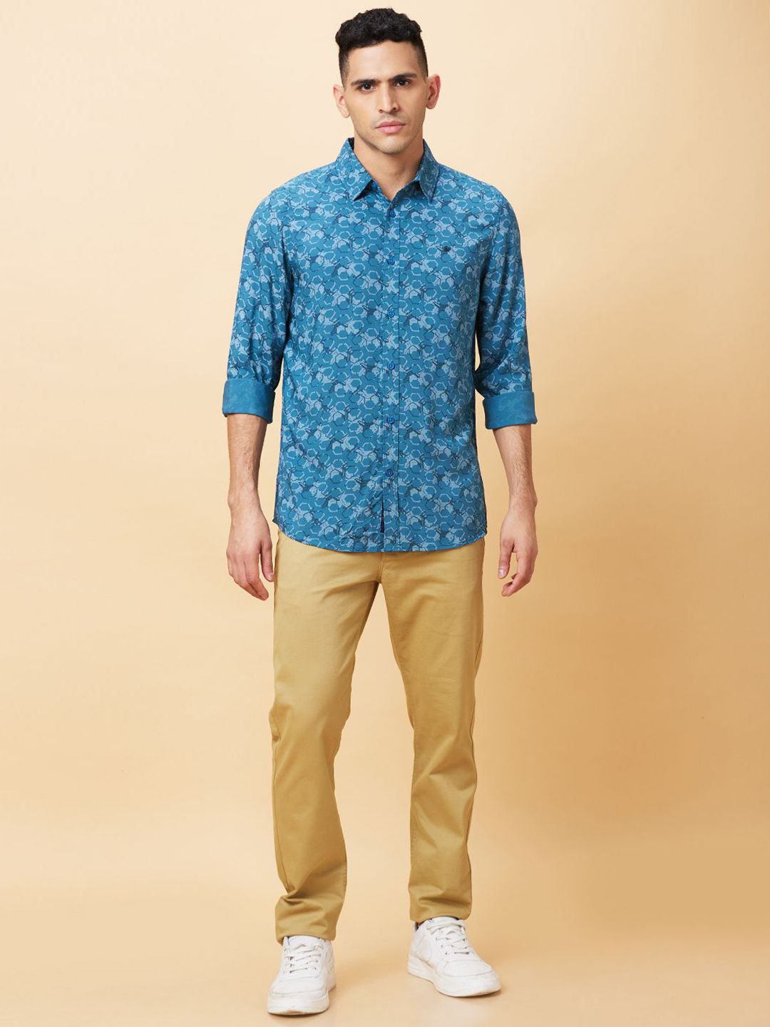 Being Human Men Slim Fit Floral Opaque Printed Casual Shirt