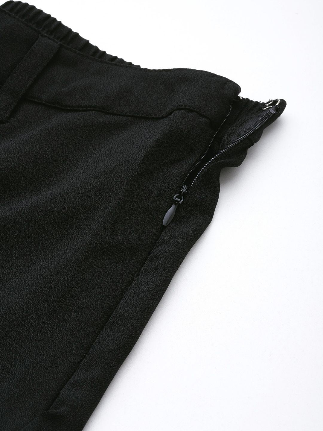 DENNISON Smart High-Rise Relaxed Fit Cropped Trousers