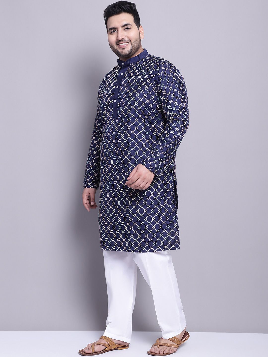 Kurta & Piyama Rekaan Tenun SOJANYA PLUS Dengan Nehrujacket