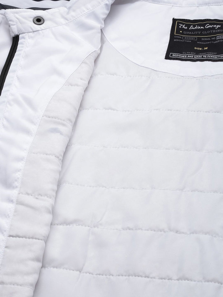 The Indian Garage Co Men Zip-Front Slim Fit Biker Jacket